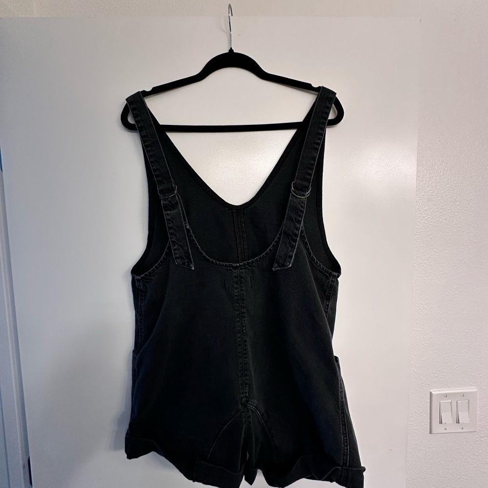 Free People Black Denim Women's Overalls - Picture 4 of 5